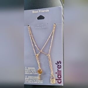 Claire's Gold Best Friends Necklace Set